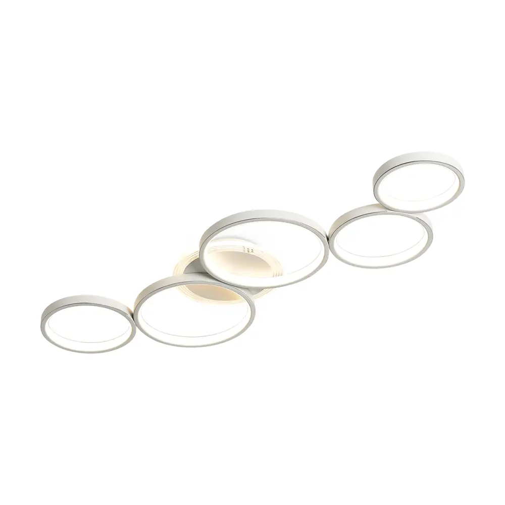 Фото 5 Люстра потолочная светодиодная Freya Neo geo Fr6201cl-l150w 32 м² нейтральный белый свет цвет белый Фото 5 Люстра потолочная светодиодная Freya Neo geo Fr6201cl-l150w 32 м² нейтральный белый свет цвет белый