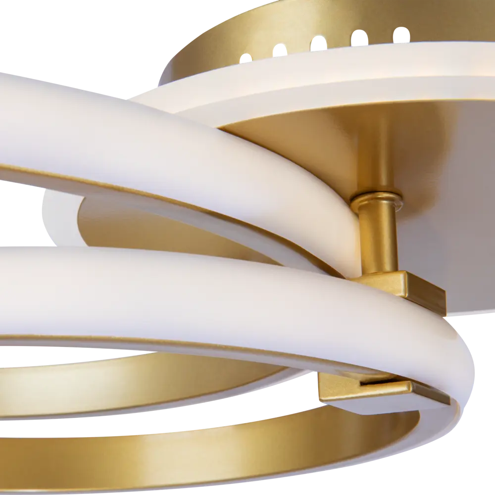 Фото 9 Люстра потолочная светодиодная Freya Tibo Fr6048cl-l42g 22 м² нейтральный белый свет цвет золото