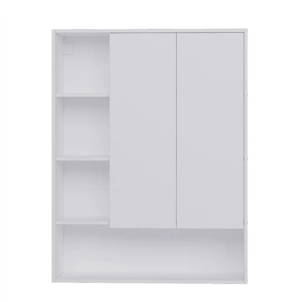 Фото 4 Шкаф для ванной комнаты без зеркала подвесной Vigo Matteo 89.5x116x30 см цвет белый