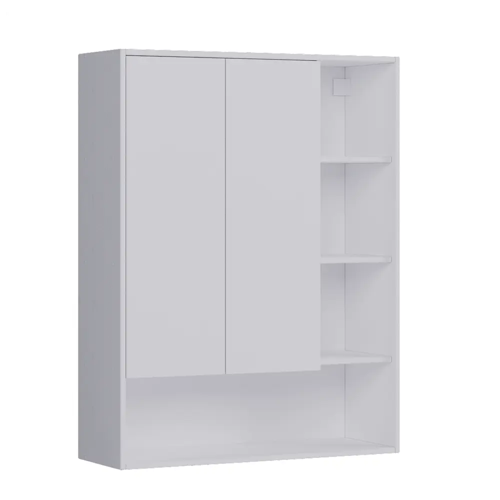 Фото 6 Шкаф для ванной комнаты без зеркала подвесной Vigo Matteo 89.5x116x30 см цвет белый