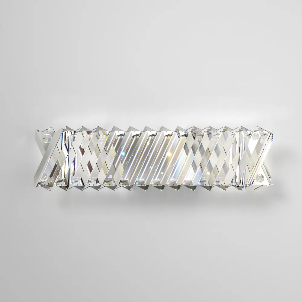 Фото Настенный светильник с хрусталем Strotskis Solis Eurosvet 101005 LED 7 Вт 4000К никель Фото Настенный светильник с хрусталем Strotskis Solis Eurosvet 101005 LED 7 Вт 4000К никель