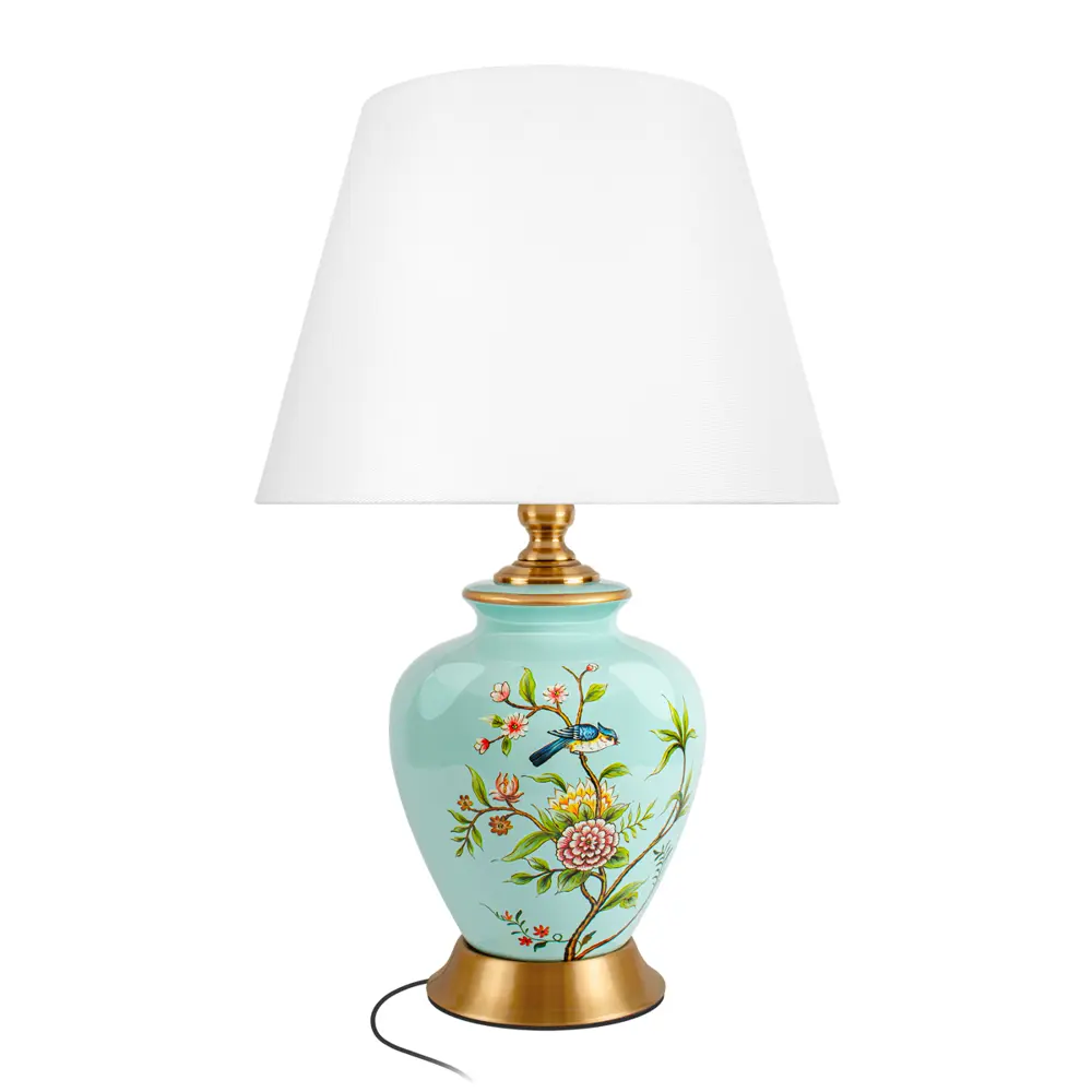 Фото Настольная лампа Loft it Bluet 10379T-B цвет синий Фото Настольная лампа Loft it Bluet 10379T-B цвет синий