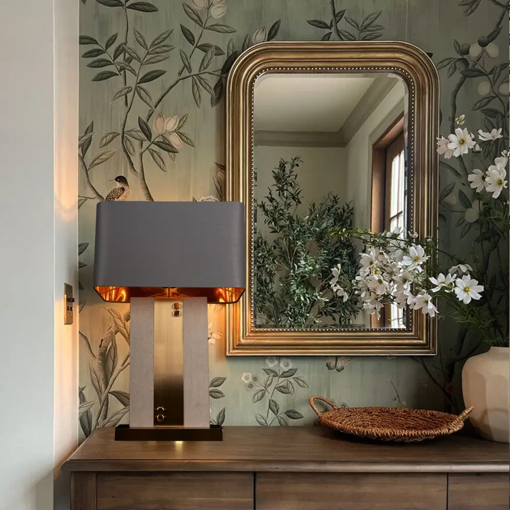 Фото 5 Настольная лампа Loft it Flagstone 10445T-D цвет жёлтый/золотой