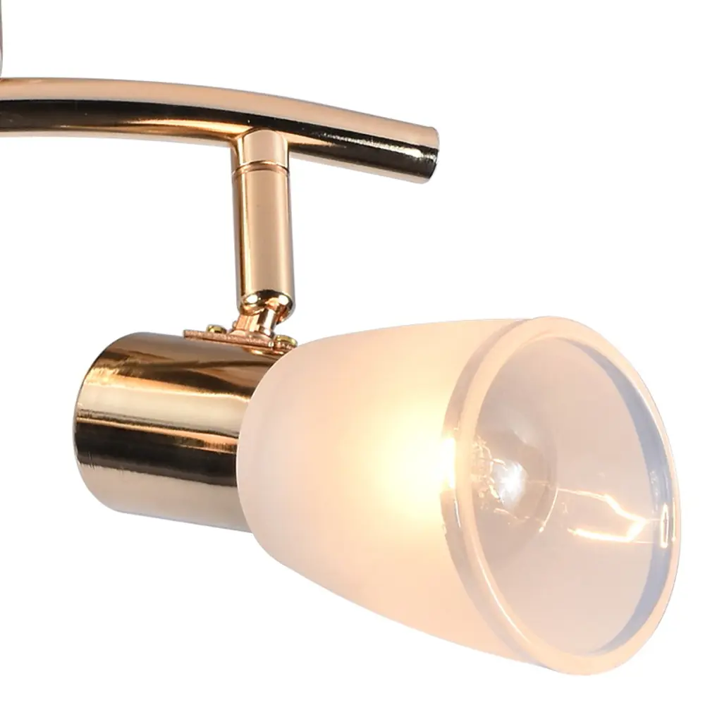 Фото 4 Спот поворотный Reluce 05947-0.8-02 fgd 2 лампы E14 6 м² цвет жёлтый/золотой Фото 4 Спот поворотный Reluce 05947-0.8-02 fgd 2 лампы E14 6 м² цвет жёлтый/золотой