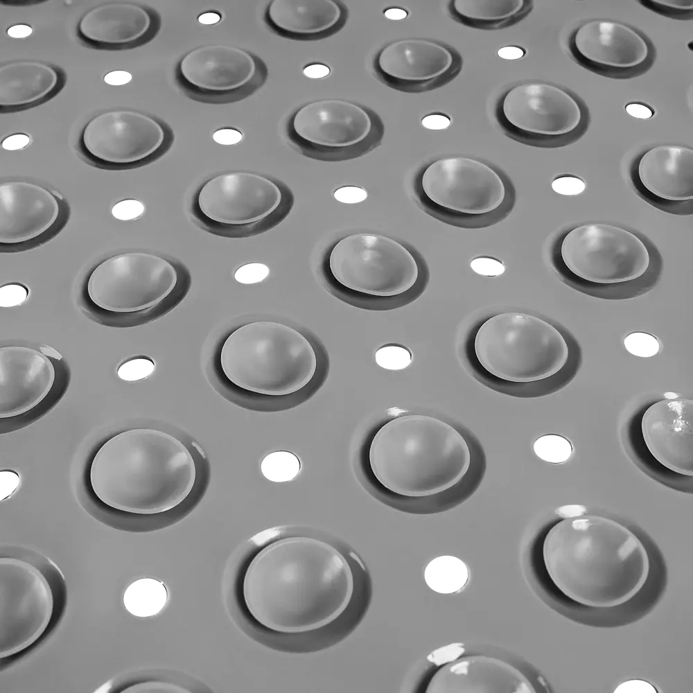 Фото 3 Коврик для ванной Vidage Hake противоскользящий 39x79 см цвет серый Фото 3 Коврик для ванной Vidage Hake противоскользящий 39x79 см цвет серый