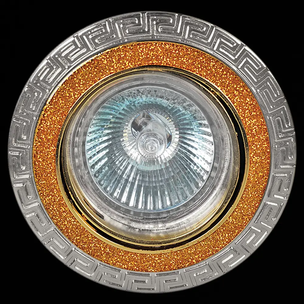 Фото Светильник точечный встраиваемый Reluce 01021-9.0-001ak mr16 sg+cr под отверстие 75 мм GU5.3 цвет хром/золото Фото Светильник точечный встраиваемый Reluce 01021-9.0-001ak mr16 sg+cr под отверстие 75 мм GU5.3 цвет хром/золото