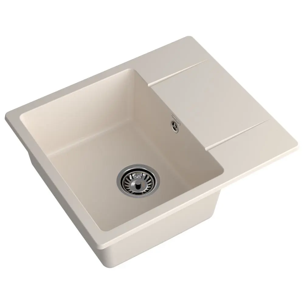 Фото 2 Мойка для кухни Granfest 258L белый 49x58 см глубина чаши 18 см искусственный камень цвет белый Фото 2 Мойка для кухни Granfest 258L белый 49x58 см глубина чаши 18 см искусственный камень цвет белый