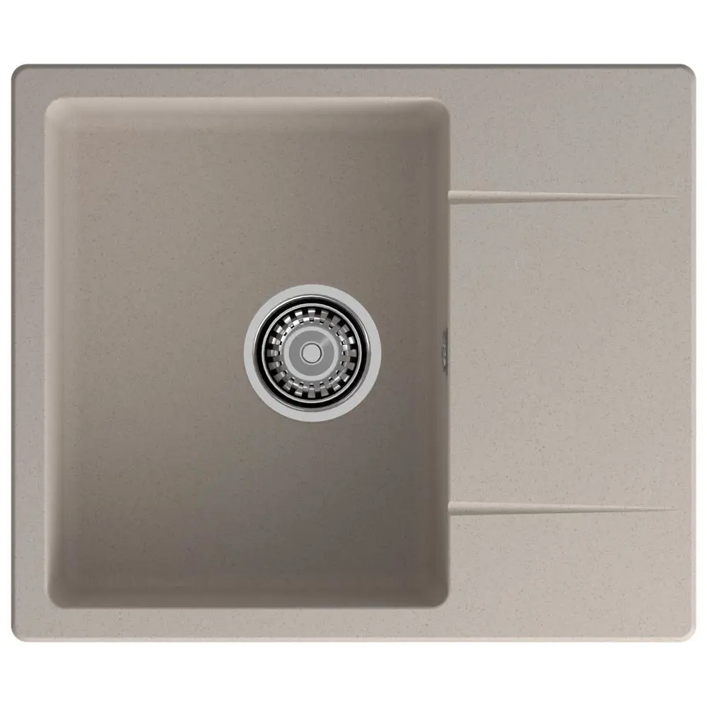 Фото Мойка для кухни Granfest 258L песочный 49x58 см глубина чаши 18 см искусственный камень цвет песочный