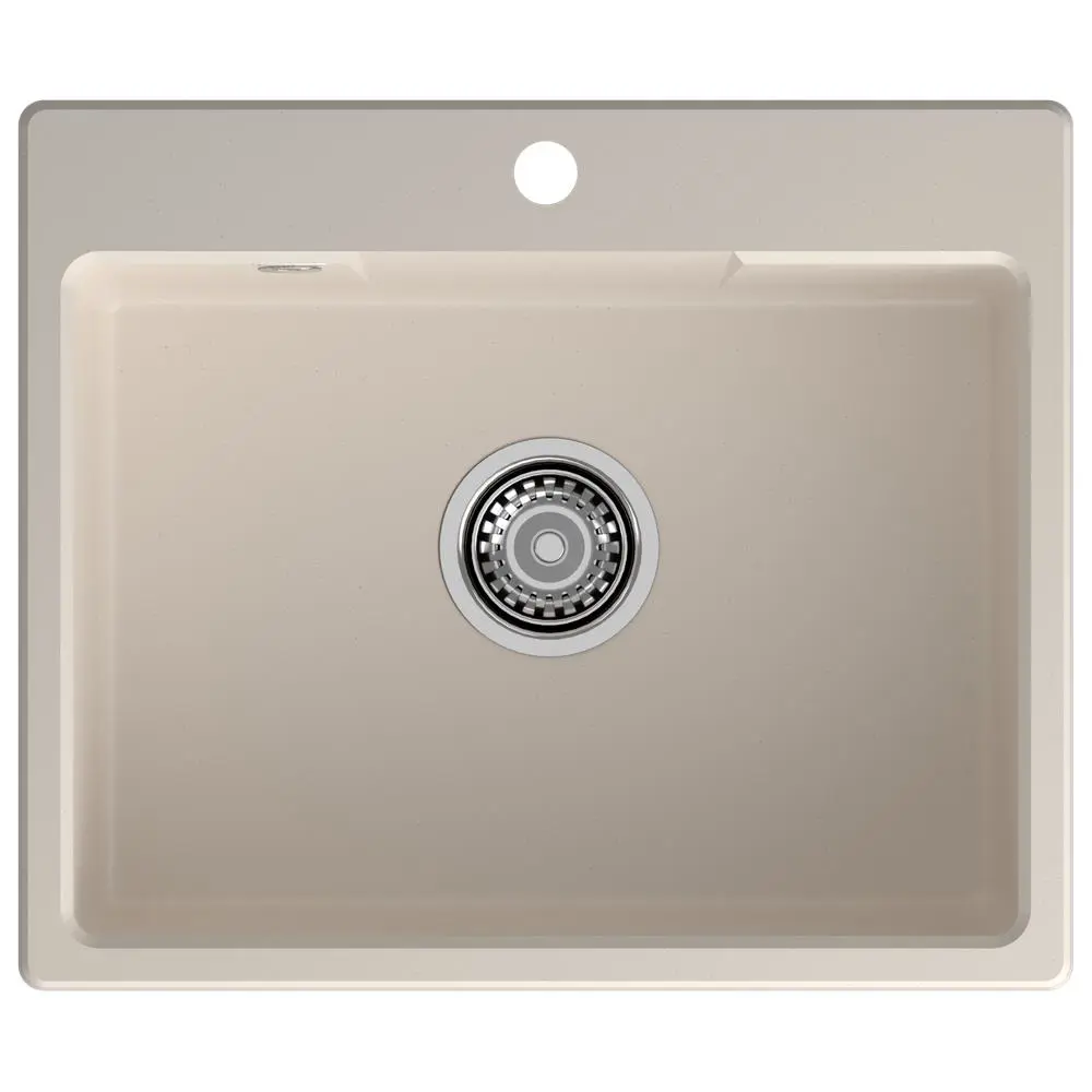 Фото Мойка для кухни Granfest 658 белый 49x58 см глубина чаши 18 см искусственный камень цвет белый