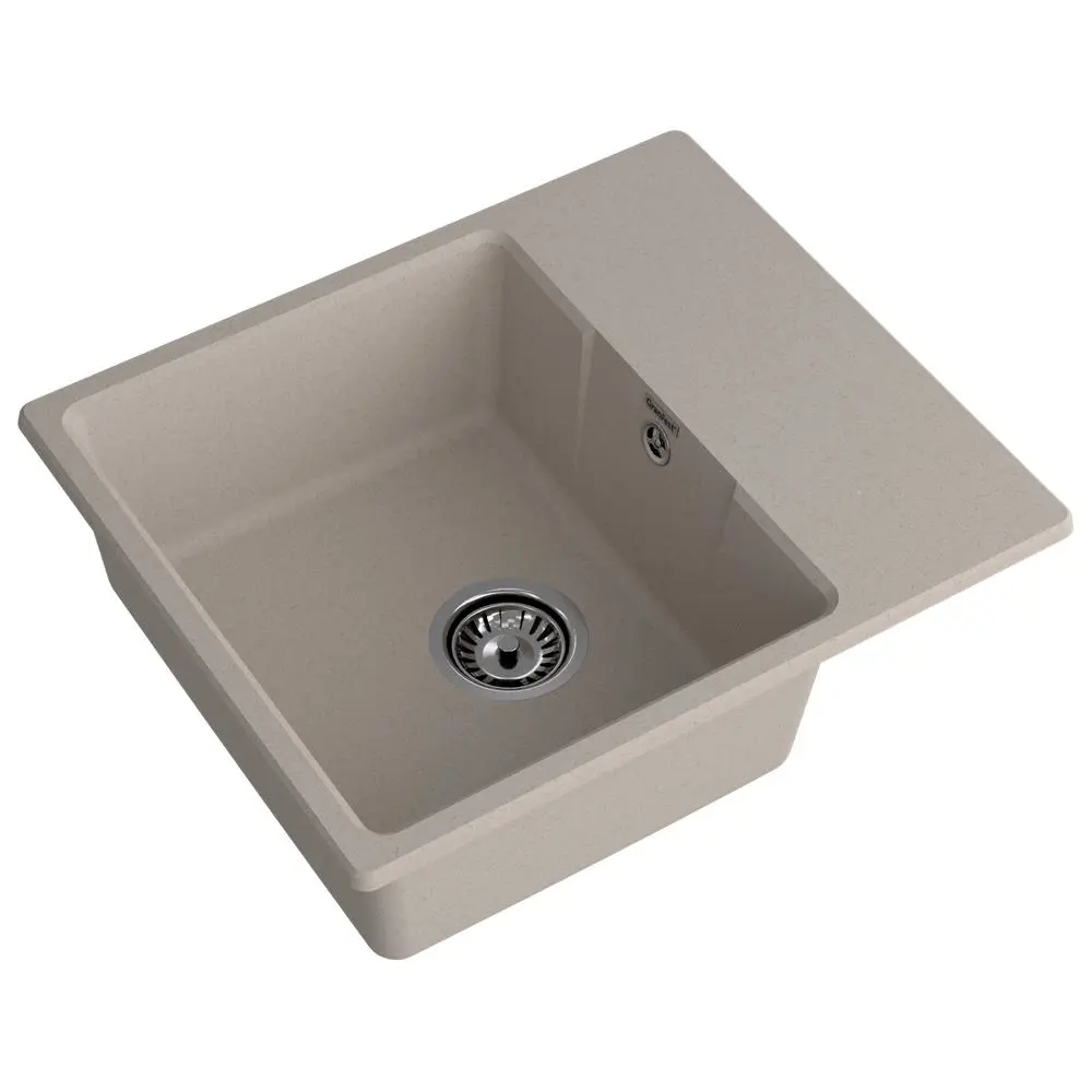 Фото 2 Мойка для кухни Granfest 658L песочный 49x58 см глубина чаши 18 см искусственный камень цвет песочный Фото 2 Мойка для кухни Granfest 658L песочный 49x58 см глубина чаши 18 см искусственный камень цвет песочный