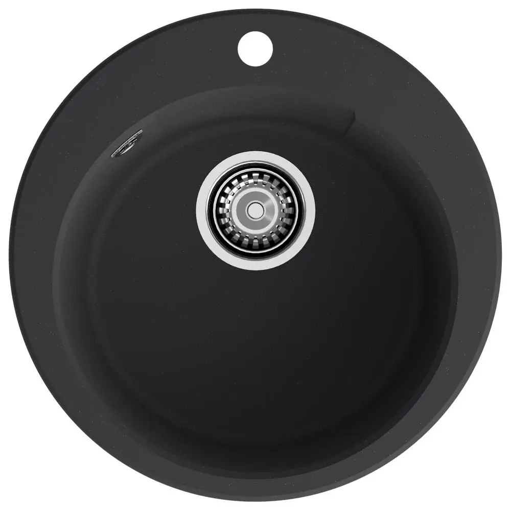 Фото Мойка для кухни Granfest 49x49 см глубина чаши 18 см искусственный камень цвет черный Фото Мойка для кухни Granfest 49x49 см глубина чаши 18 см искусственный камень цвет черный
