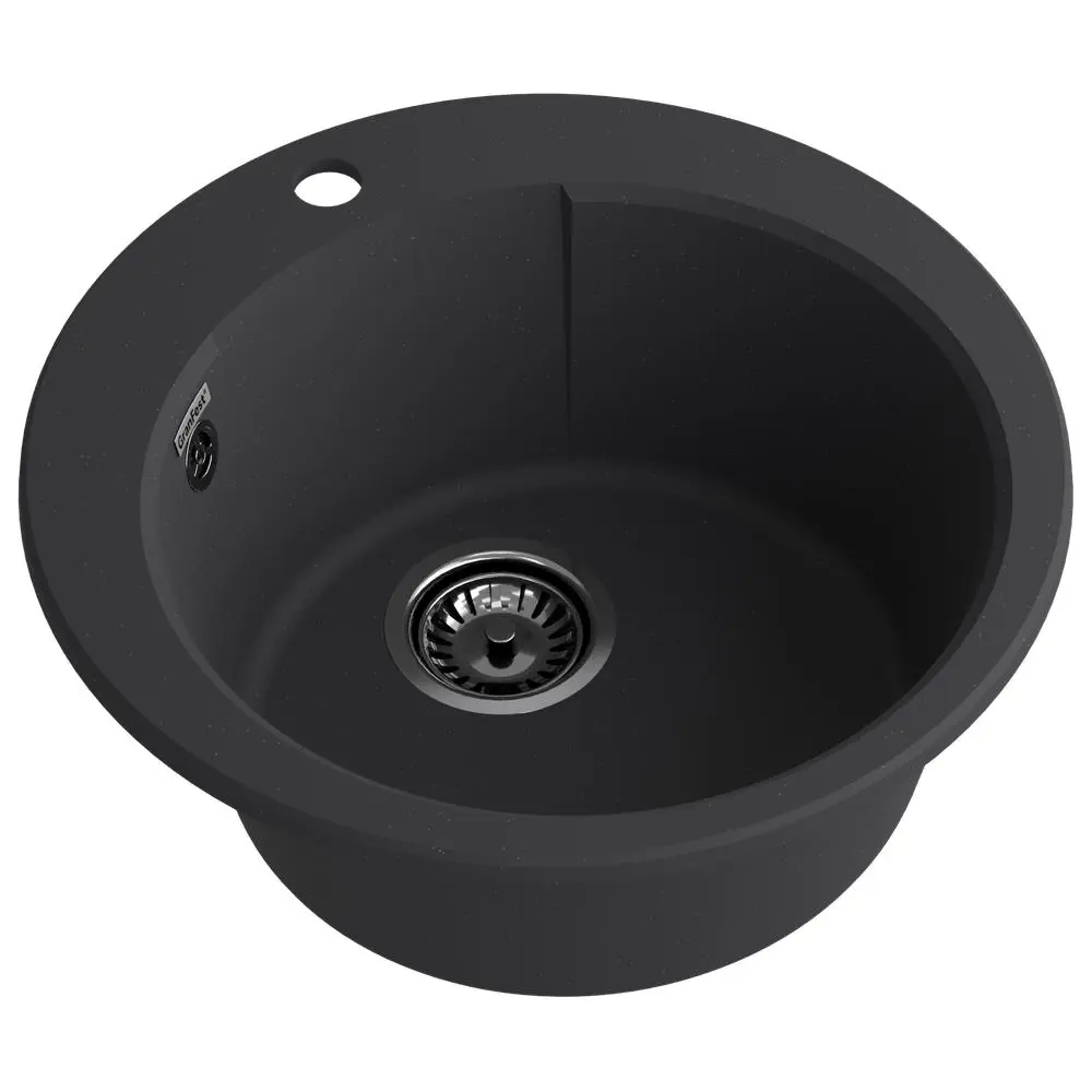 Фото 2 Мойка для кухни Granfest 49x49 см глубина чаши 18 см искусственный камень цвет черный Фото 2 Мойка для кухни Granfest 49x49 см глубина чаши 18 см искусственный камень цвет черный