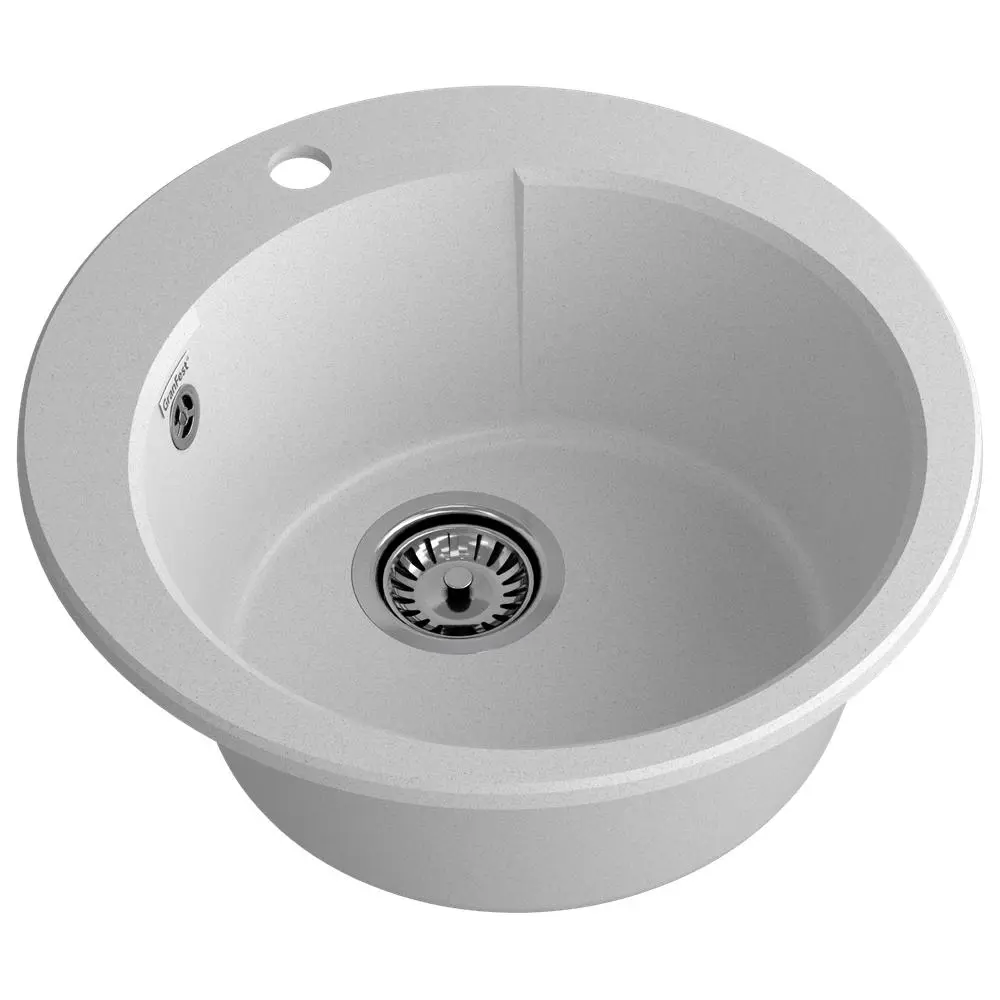 Фото 2 Мойка для кухни Granfest 49x49 см глубина чаши 18 см искусственный камень цвет серый