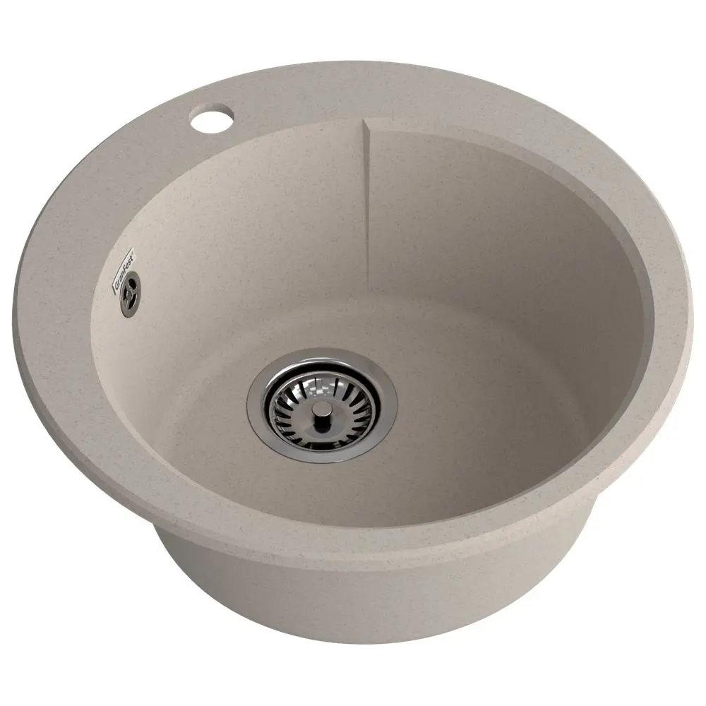 Фото 2 Мойка для кухни Granfest 49x49 см глубина чаши 18 см искусственный камень цвет песочный Фото 2 Мойка для кухни Granfest 49x49 см глубина чаши 18 см искусственный камень цвет песочный