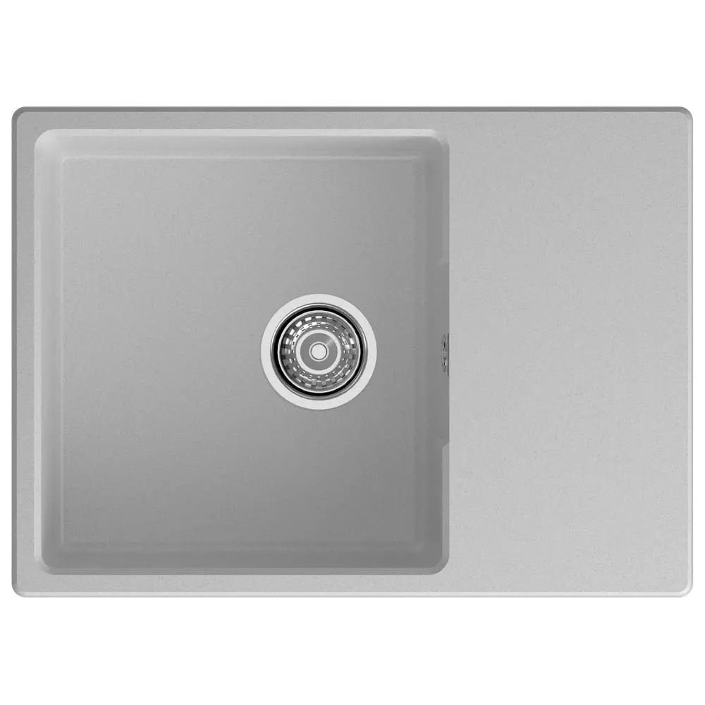 Фото Мойка для кухни Granfest 49x68 см глубина чаши 18 см искусственный камень цвет серый Фото Мойка для кухни Granfest 49x68 см глубина чаши 18 см искусственный камень цвет серый