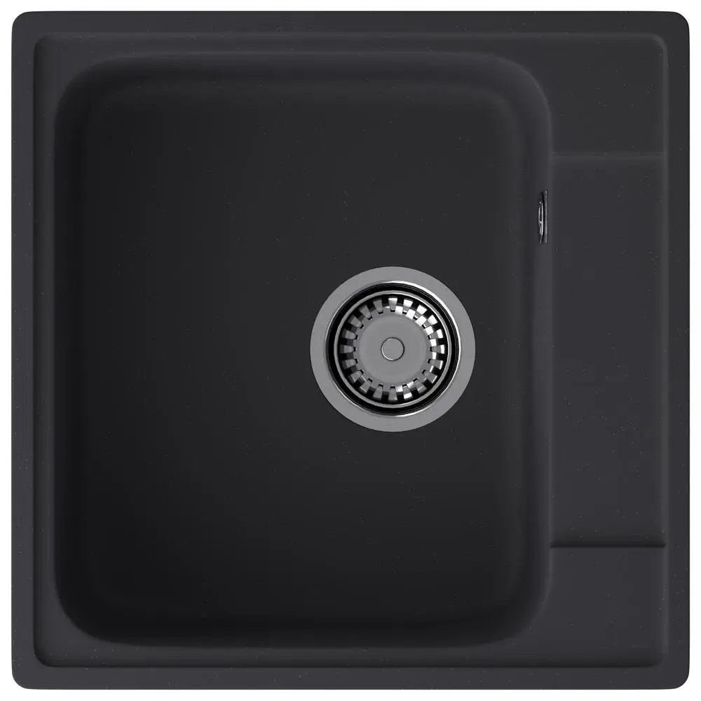 Фото Мойка для кухни Granfest 47.8x47.8 см глубина чаши 17.8 см искусственный камень цвет черный Фото Мойка для кухни Granfest 47.8x47.8 см глубина чаши 17.8 см искусственный камень цвет черный