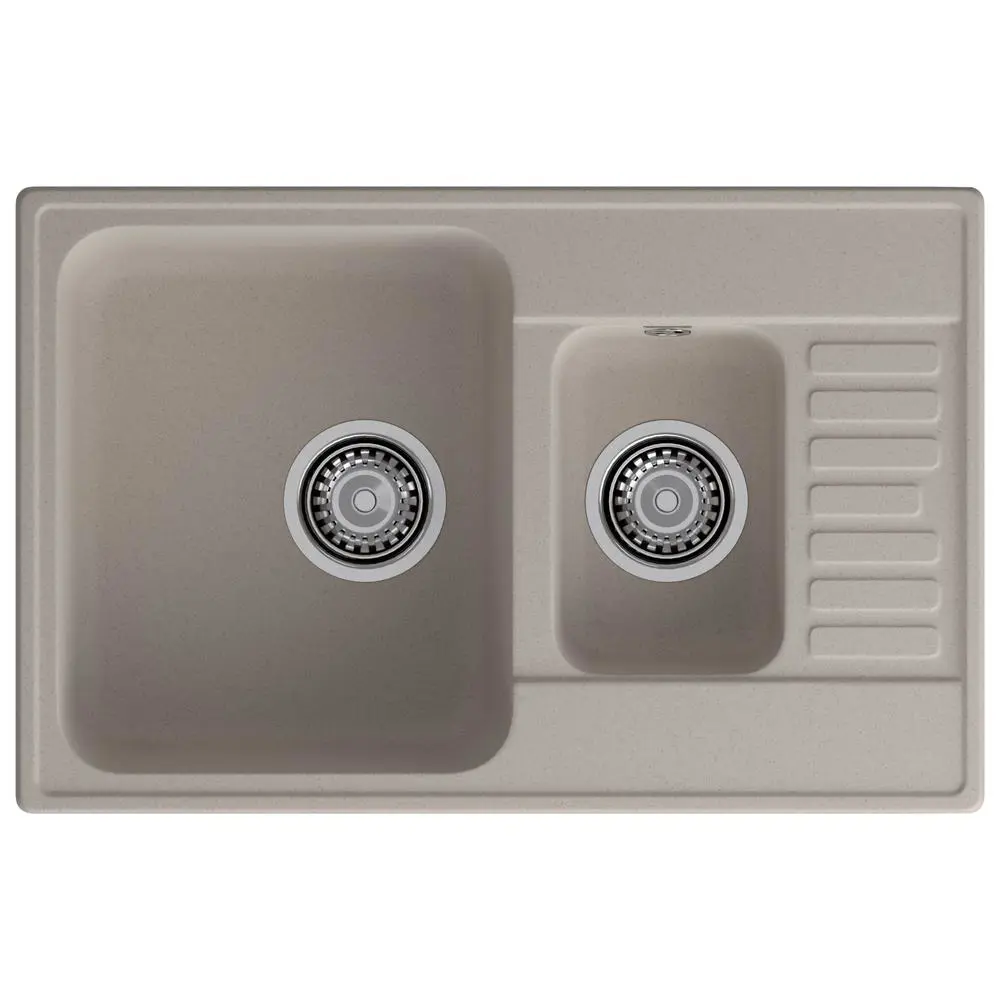 Фото Мойка для кухни Granfest 21К песочный 47.8x73.7 см глубина чаши 18 см искусственный камень цвет песочный