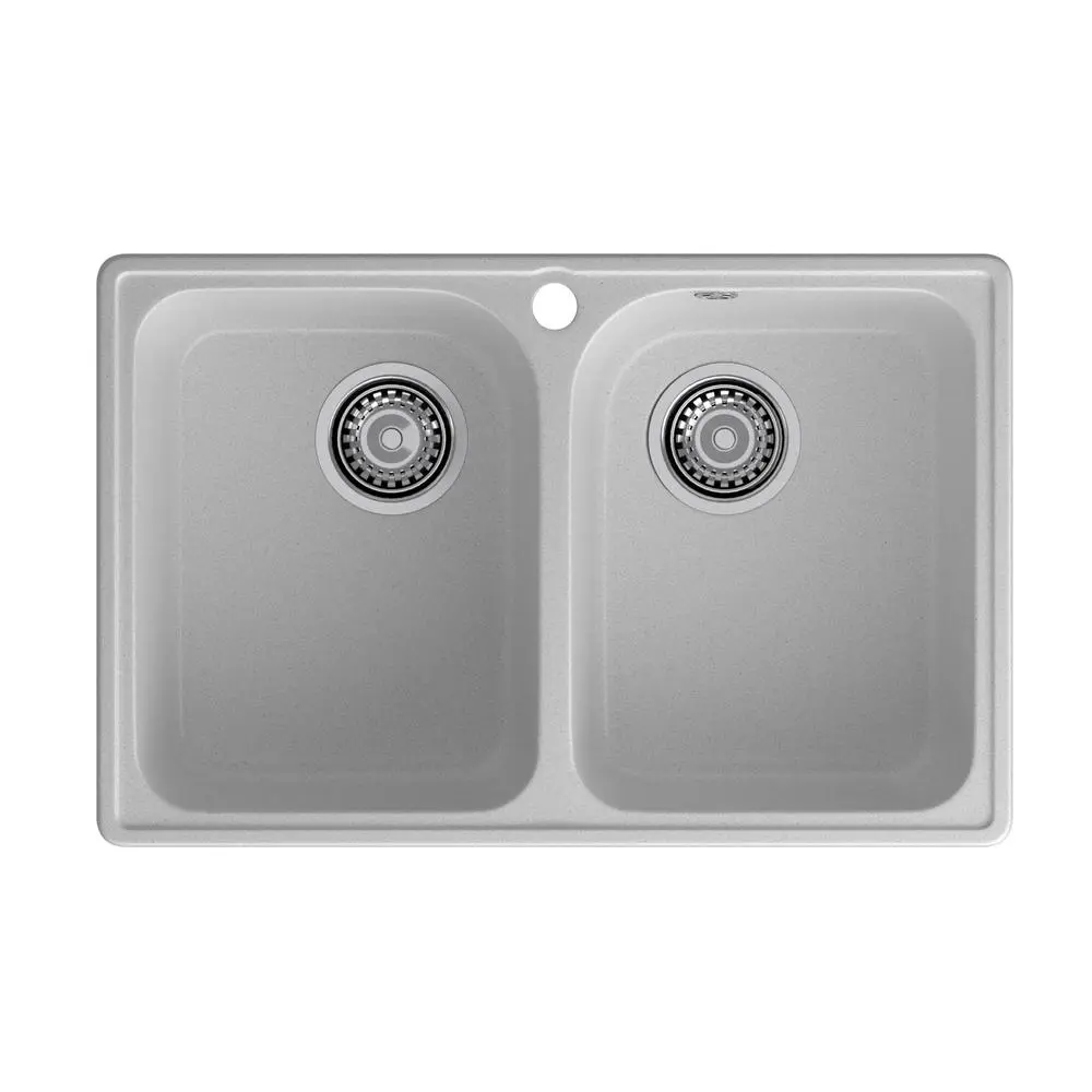 Фото Мойка для кухни Granfest 15 серый 47.8x73.7 см глубина чаши 18 см искусственный камень цвет серый