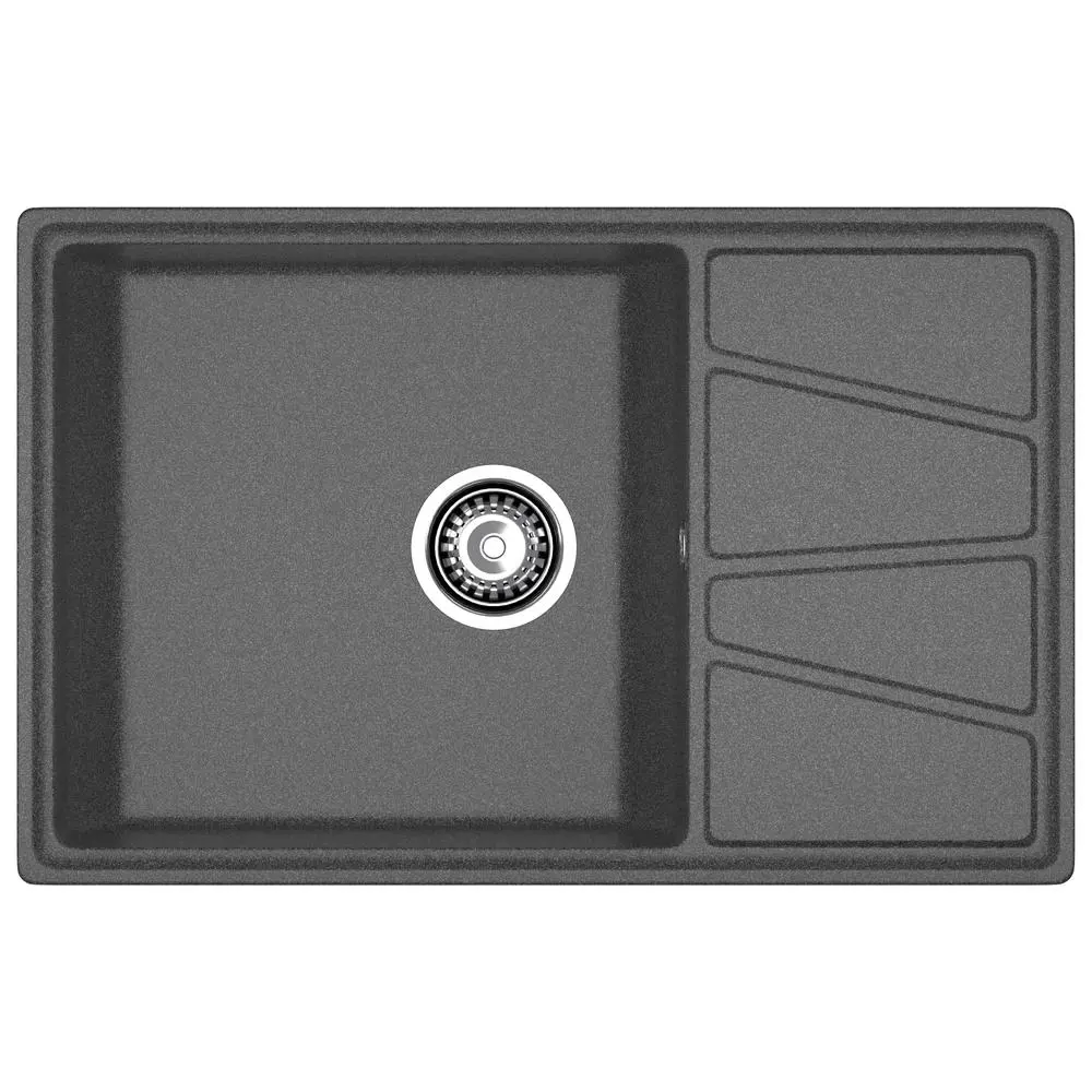 Фото Мойка для кухни Granfest V-780L графит 50x78 см глубина чаши 20 см искусственный камень цвет графит Фото Мойка для кухни Granfest V-780L графит 50x78 см глубина чаши 20 см искусственный камень цвет графит