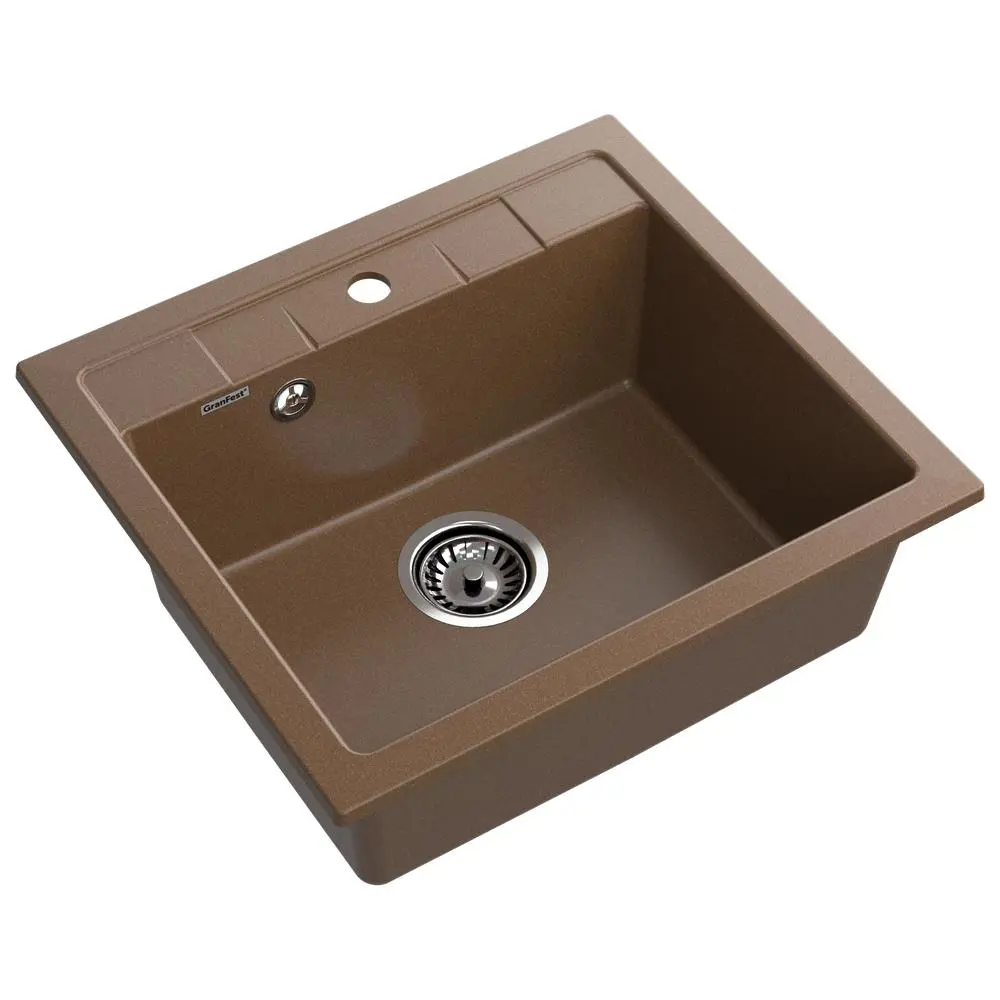 Фото 2 Мойка для кухни Granfest 50x56 см глубина чаши 19 см искусственный камень цвет терракотовый Фото 2 Мойка для кухни Granfest 50x56 см глубина чаши 19 см искусственный камень цвет терракотовый