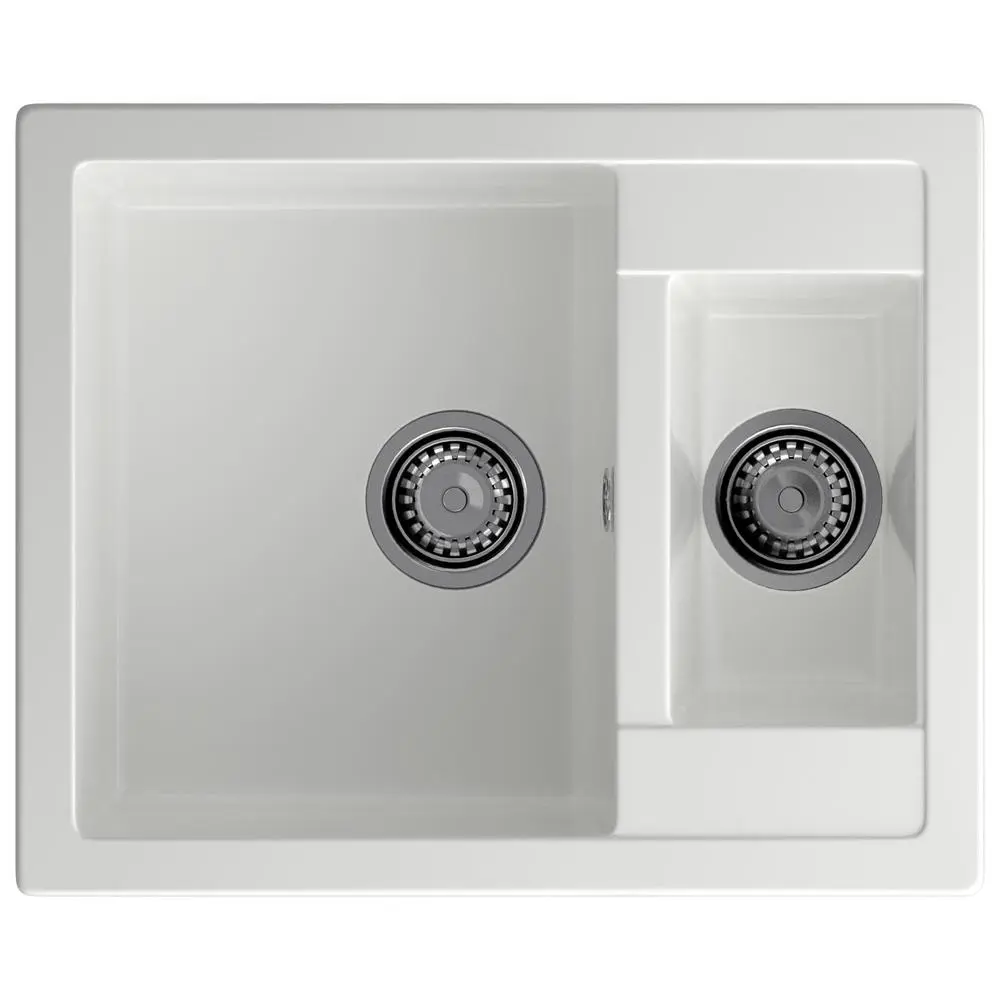 Фото Мойка для кухни Granfest 50x61 см глубина чаши 20 см искусственный камень цвет белый Фото Мойка для кухни Granfest 50x61 см глубина чаши 20 см искусственный камень цвет белый