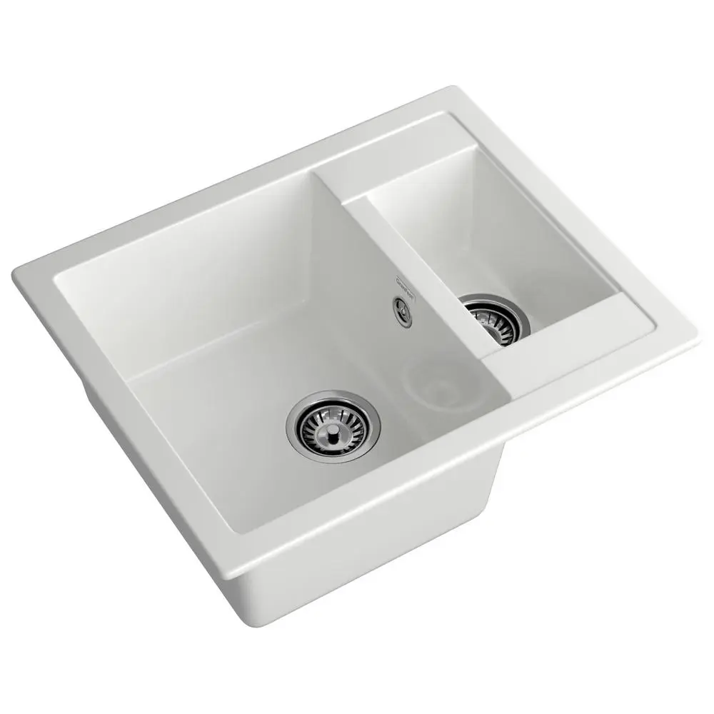 Фото 2 Мойка для кухни Granfest 50x61 см глубина чаши 20 см искусственный камень цвет белый Фото 2 Мойка для кухни Granfest 50x61 см глубина чаши 20 см искусственный камень цвет белый