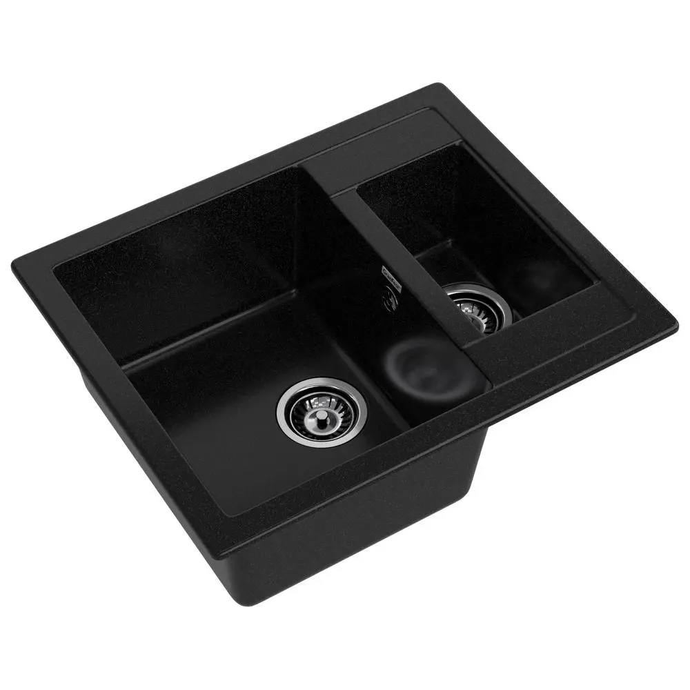 Фото 2 Мойка для кухни Granfest 50x61 см глубина чаши 20 см искусственный камень цвет черный Фото 2 Мойка для кухни Granfest 50x61 см глубина чаши 20 см искусственный камень цвет черный