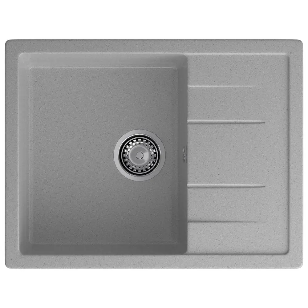 Фото Мойка для кухни Granfest 50x65 см глубина чаши 20 см искусственный камень цвет серый Фото Мойка для кухни Granfest 50x65 см глубина чаши 20 см искусственный камень цвет серый