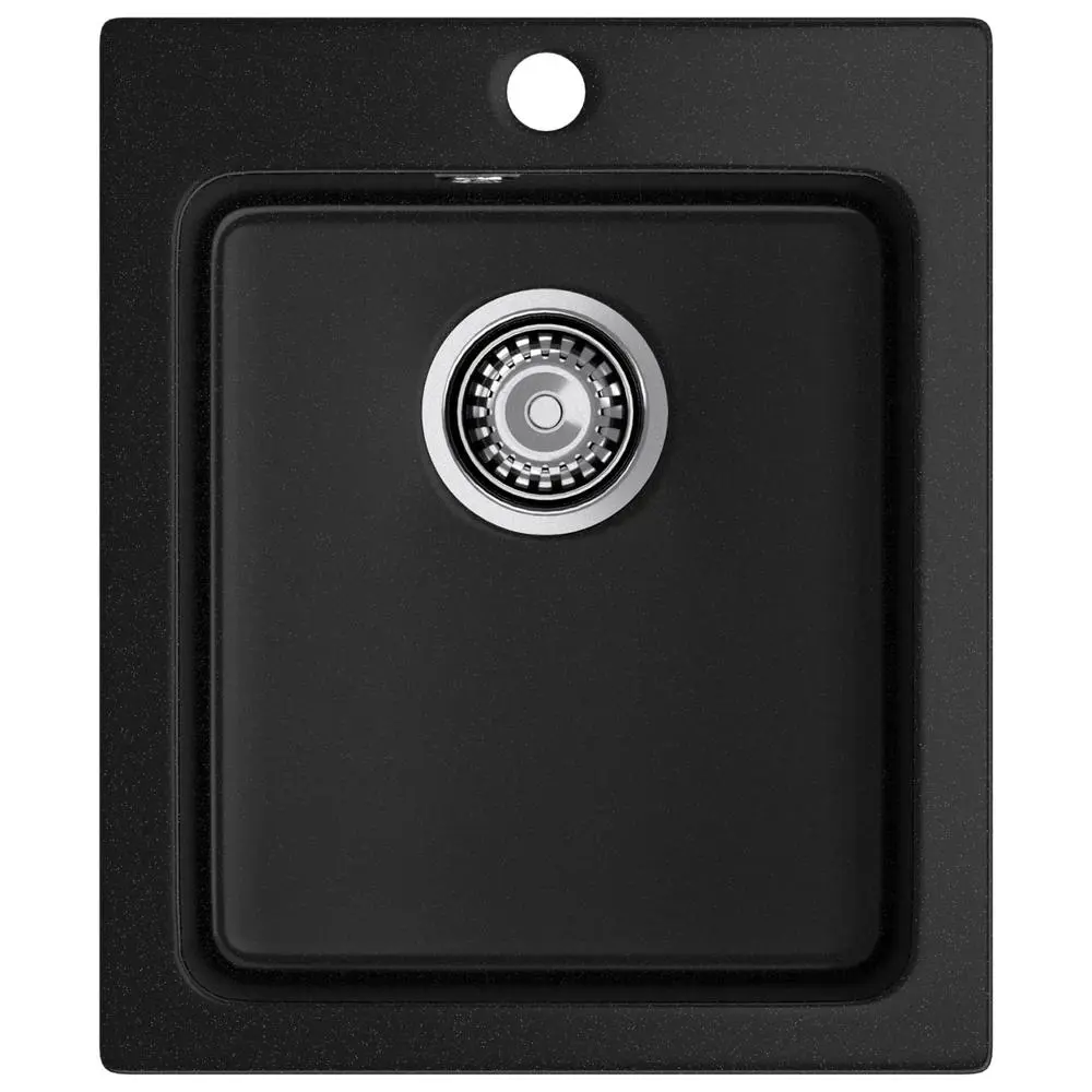 Фото Мойка для кухни Granfest 50.5x42.7 см глубина чаши 20 см искусственный камень цвет черный