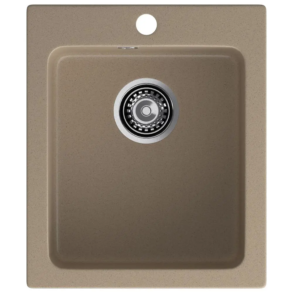 Фото Мойка для кухни Granfest 50.5x42.7 см глубина чаши 20 см искусственный камень цвет песочный