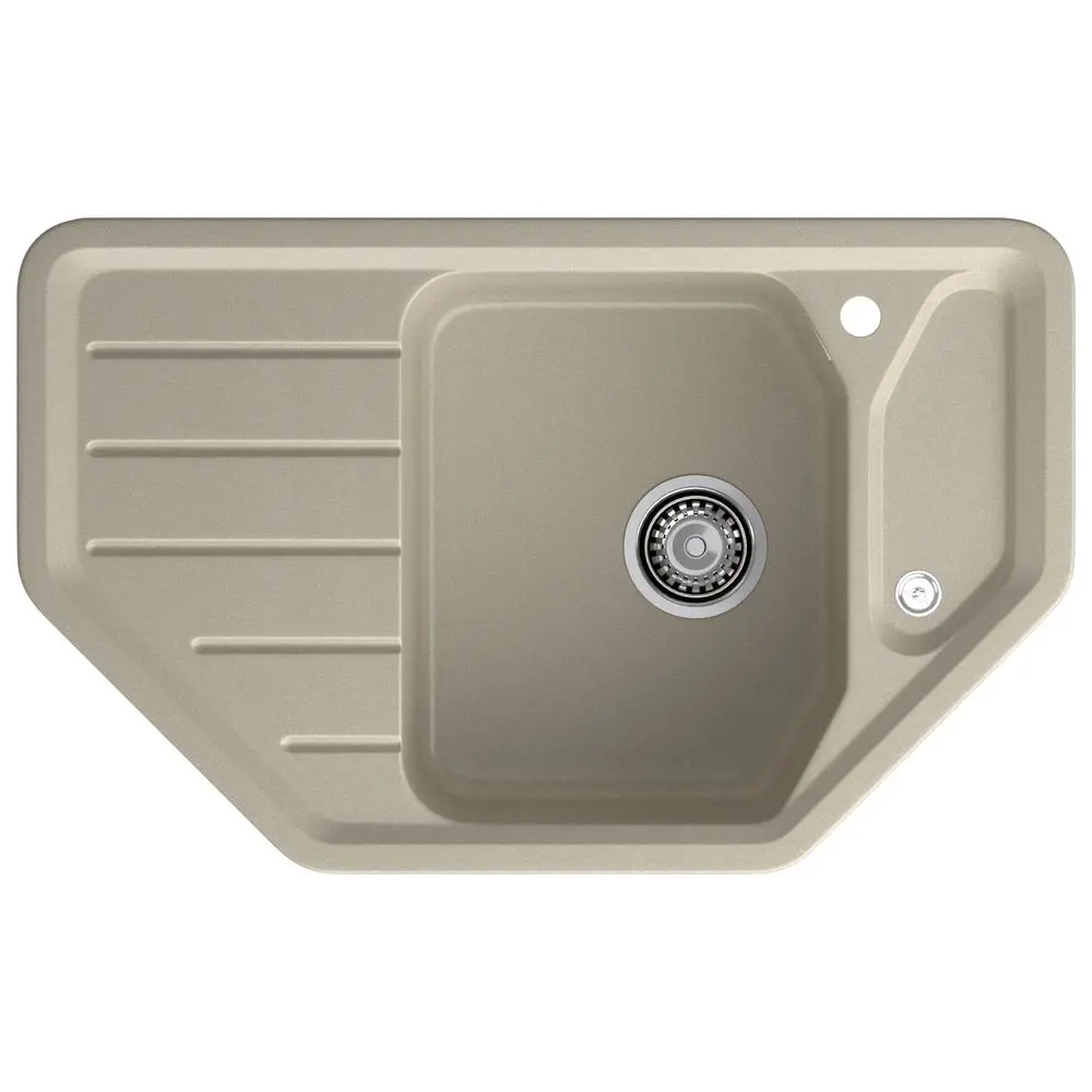 Фото Мойка для кухни Granfest C-800E топаз 49x79 см глубина чаши 20 см искусственный камень цвет бежевый Фото Мойка для кухни Granfest C-800E топаз 49x79 см глубина чаши 20 см искусственный камень цвет бежевый