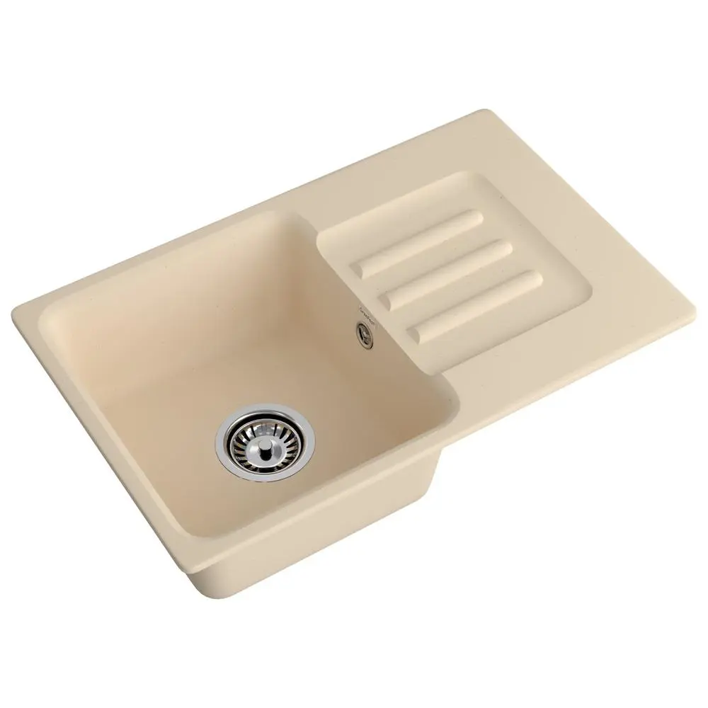 Фото 2 Мойка для кухни Granfest 680 L бежевый 43.3x68.1 см глубина чаши 16 см искусственный камень цвет бежевый Фото 2 Мойка для кухни Granfest 680 L бежевый 43.3x68.1 см глубина чаши 16 см искусственный камень цвет бежевый