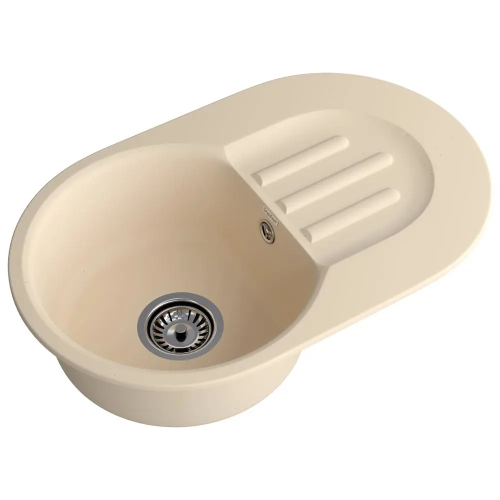 Фото 2 Мойка для кухни Granfest 685 L бежевый 43.3x68.1 см глубина чаши 16 см искусственный камень цвет бежевый