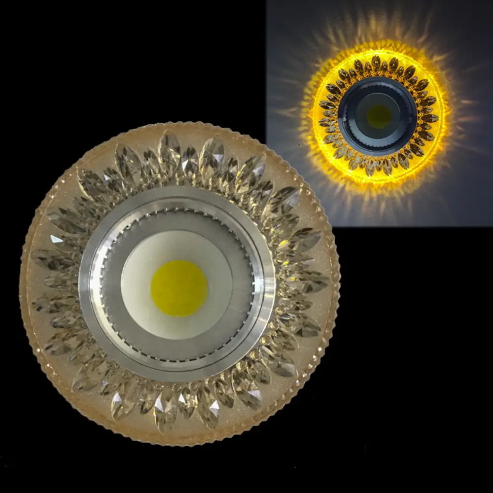 Фото Светильник точечный встраиваемый Reluce 42201-9.0-001pl mr16+led3w tea под отверстие 60 мм GU5.3 цвет коричневый/прозрачный