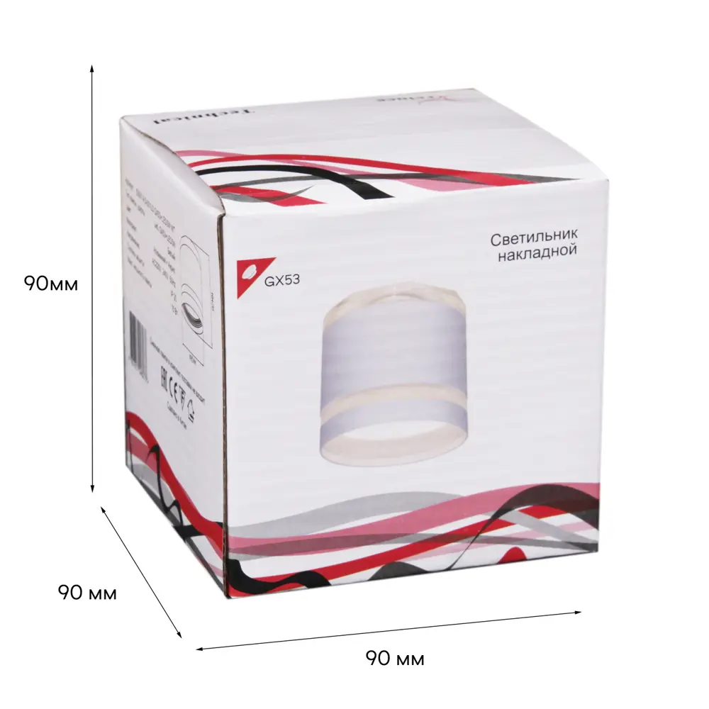 Фото 3 Светильник точечный накладной Reluce 53001 GX53/Встроенные светодиоды цвет белый Фото 3 Светильник точечный накладной Reluce 53001 GX53/Встроенные светодиоды цвет белый