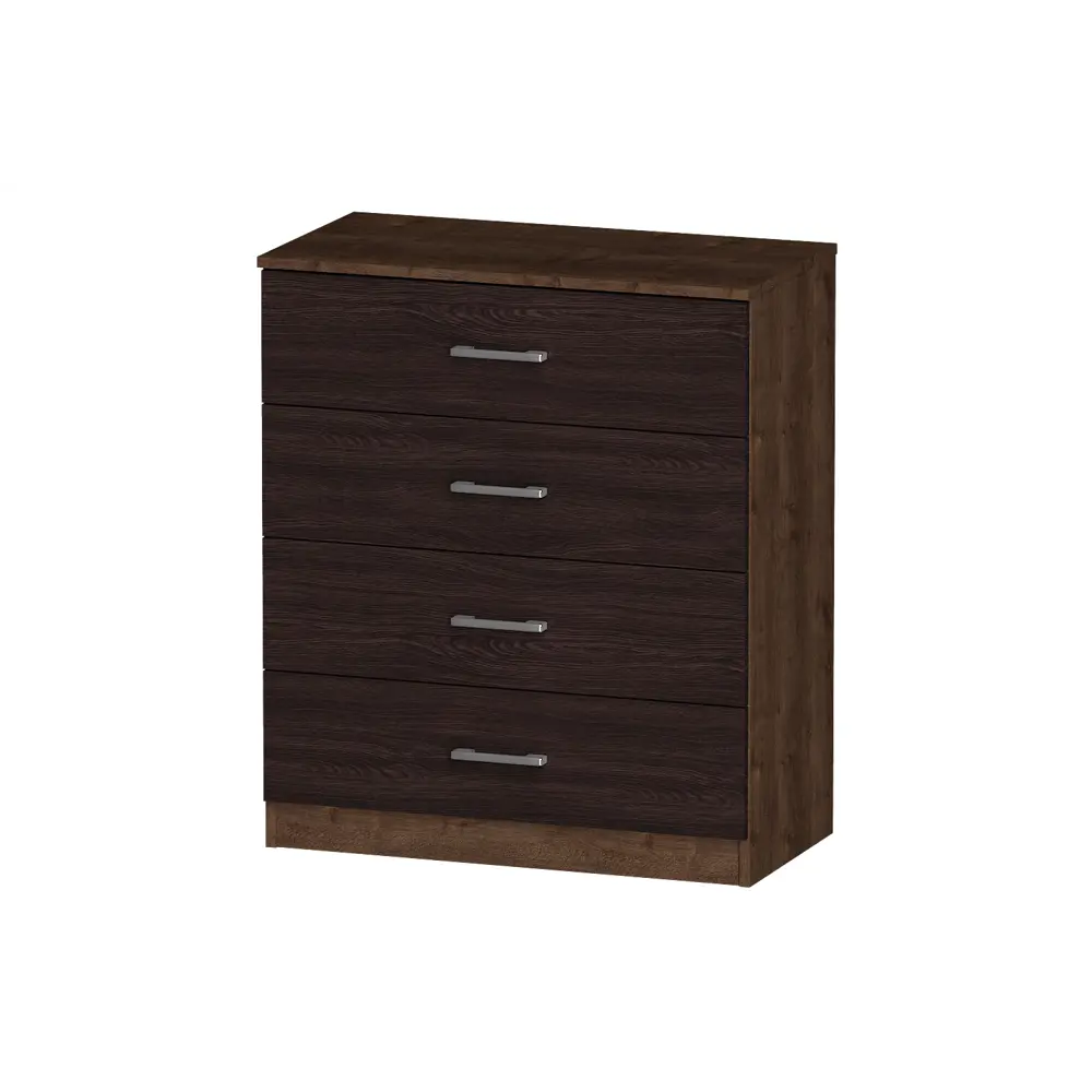 Фото 3 Комод Furnistyle Лайф лкм-01 3 ящика 80x40x90 см ЛДСП цвет дуб коричневый табак/венге Фото 3 Комод Furnistyle Лайф лкм-01 3 ящика 80x40x90 см ЛДСП цвет дуб коричневый табак/венге