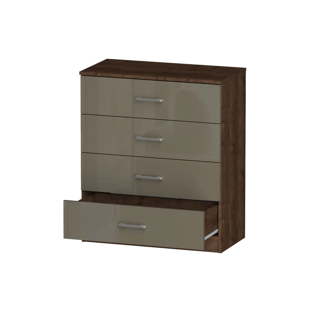 Фото 4 Комод Furnistyle 10725 4 ящика 80x40x90 см ЛДСП цвет разноцветный