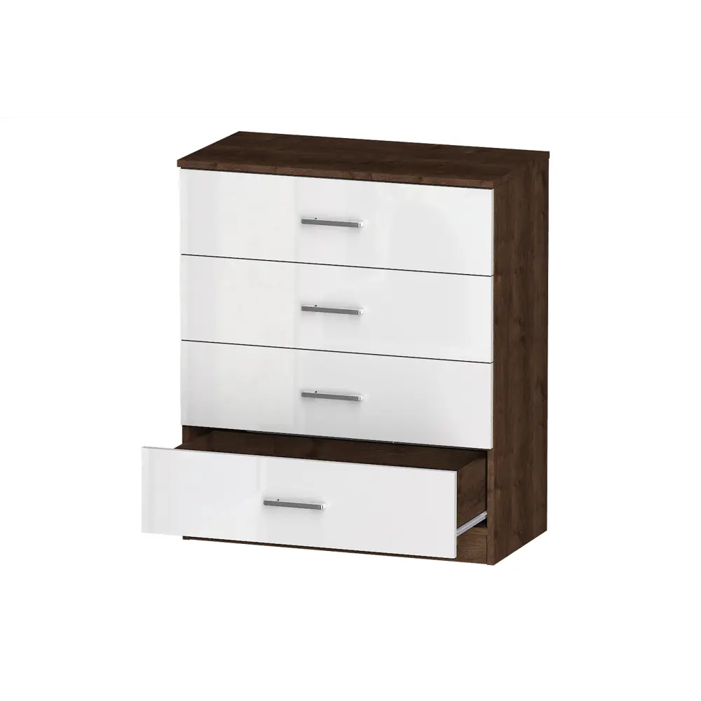 Фото 4 Комод Furnistyle 10727 4 ящика 80x40x90 см ЛДСП цвет разноцветный Фото 4 Комод Furnistyle 10727 4 ящика 80x40x90 см ЛДСП цвет разноцветный