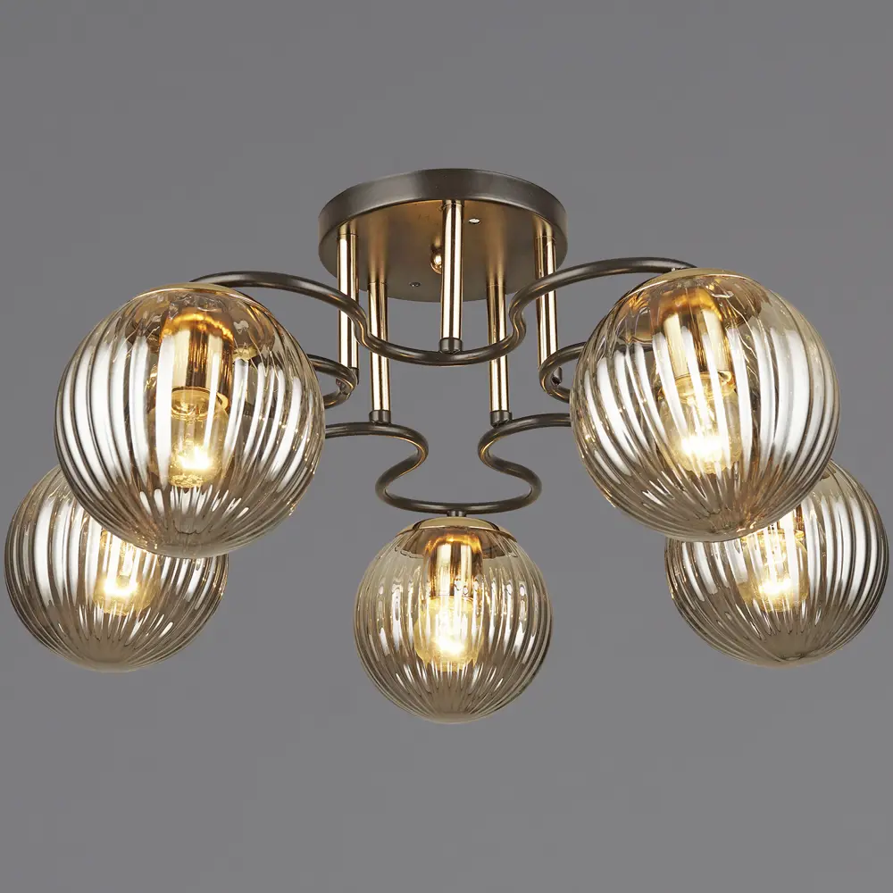 Фото Потолочная люстра Reluce 04204-0.3-05 COFFEE+FGD Фото Потолочная люстра Reluce 04204-0.3-05 COFFEE+FGD