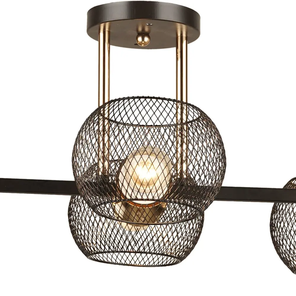 Фото 6 Люстра потолочная ReLuce 04537-0.3-06 6 ламп 18 м² цвет черный Фото 6 Люстра потолочная ReLuce 04537-0.3-06 6 ламп 18 м² цвет черный