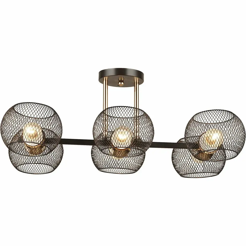 Фото 4 Люстра потолочная ReLuce 04537-0.3-06 6 ламп 18 м² цвет черный Фото 4 Люстра потолочная ReLuce 04537-0.3-06 6 ламп 18 м² цвет черный