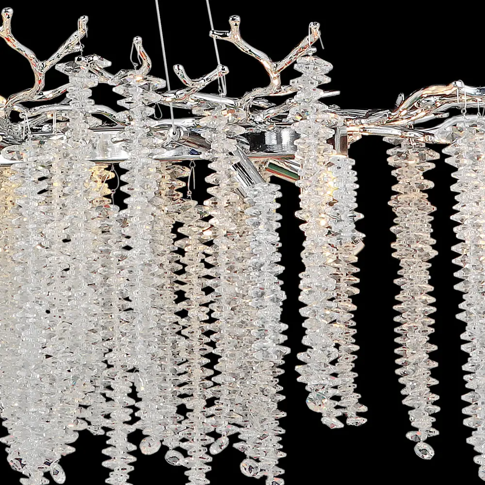 Фото 3 Люстра подвесная Reluce 33001 33001-0.4-1000 ch 10 ламп 19 м² цвет хром/прозрачный Фото 3 Люстра подвесная Reluce 33001 33001-0.4-1000 ch 10 ламп 19 м² цвет хром/прозрачный