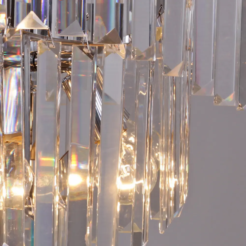 Фото 4 Люстра подвесная Reluce 78214 78214-0.4-600 cr 20 ламп 32 м² цвет хром/прозрачный Фото 4 Люстра подвесная Reluce 78214 78214-0.4-600 cr 20 ламп 32 м² цвет хром/прозрачный