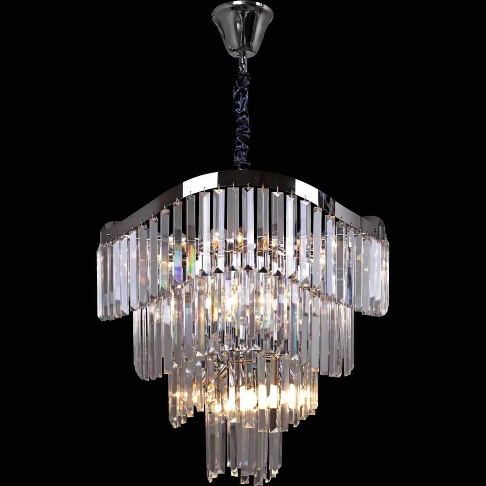 Фото Люстра подвесная Reluce 78214 78214-0.4-600 cr 20 ламп 32 м² цвет хром/прозрачный Фото Люстра подвесная Reluce 78214 78214-0.4-600 cr 20 ламп 32 м² цвет хром/прозрачный