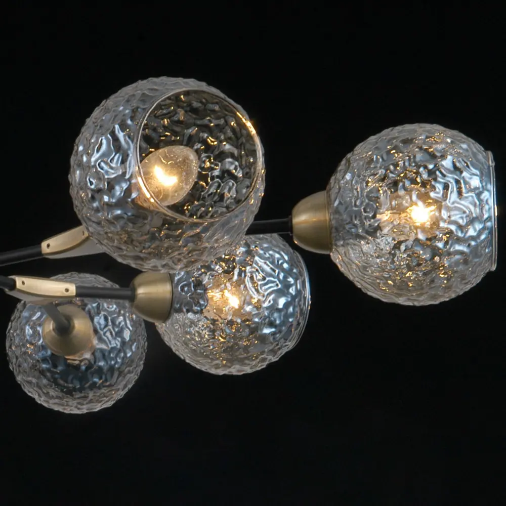 Фото 9 Люстра на штанге Illumico Il0253-8csq-79 bk ab 8 ламп 16 м² цвет черный