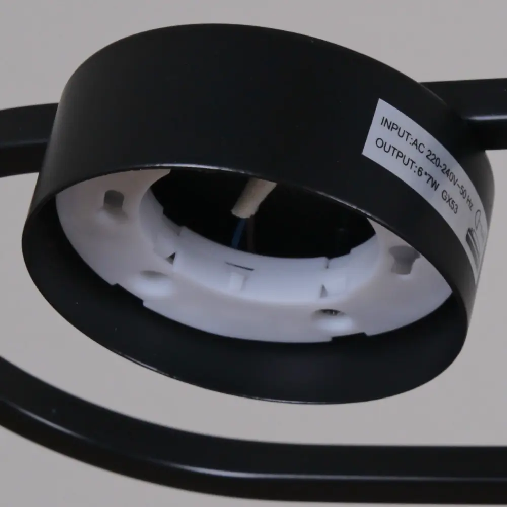 Фото 2 Люстра на штанге Reluce 2760 02760-0.3-04 bk+wood gx53 4 лампы 24 м² цвет дерево/черный Фото 2 Люстра на штанге Reluce 2760 02760-0.3-04 bk+wood gx53 4 лампы 24 м² цвет дерево/черный