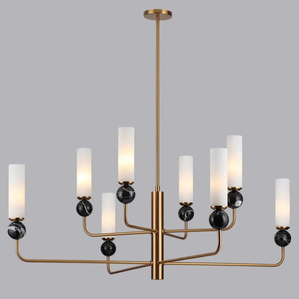 Фото 3 Люстра на штанге Odeon light Lolla 4361-8 8 ламп 17 м² цвет черный/латунь Фото 3 Люстра на штанге Odeon light Lolla 4361-8 8 ламп 17 м² цвет черный/латунь