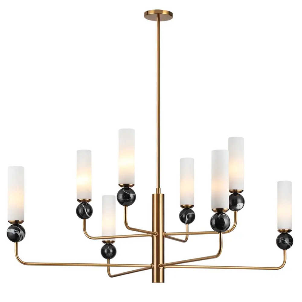 Фото 2 Люстра на штанге Odeon light Lolla 4361-8 8 ламп 17 м² цвет черный/латунь Фото 2 Люстра на штанге Odeon light Lolla 4361-8 8 ламп 17 м² цвет черный/латунь