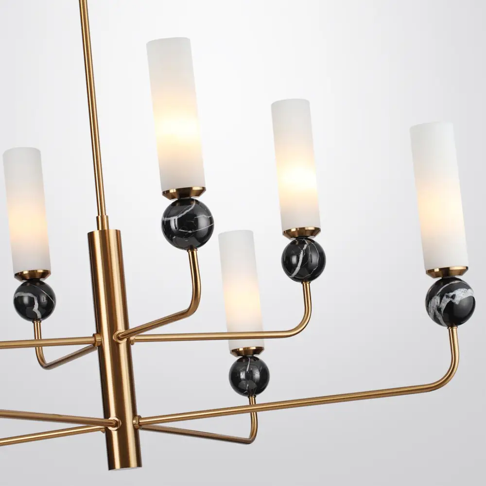 Фото 4 Люстра на штанге Odeon light Lolla 4361-8 8 ламп 17 м² цвет черный/латунь Фото 4 Люстра на штанге Odeon light Lolla 4361-8 8 ламп 17 м² цвет черный/латунь