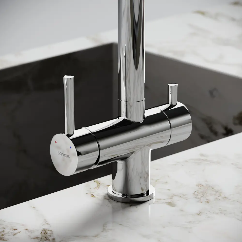 Фото 6 Смеситель для кухни Sancos SC4014СH поворотный излив 27.3 см цвет хром Фото 6 Смеситель для кухни Sancos SC4014СH поворотный излив 27.3 см цвет хром